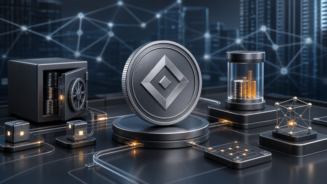Abstract finance image for comparing Canton CC earn and staking data.